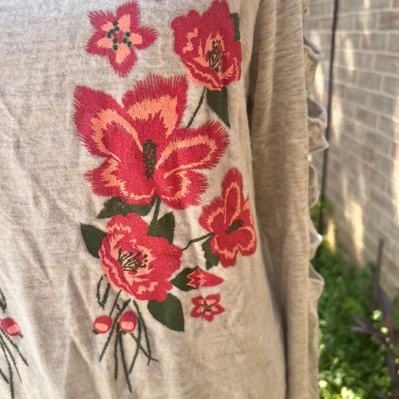 143 story long sleeve floral design size S w019 - Picture 2 of 5